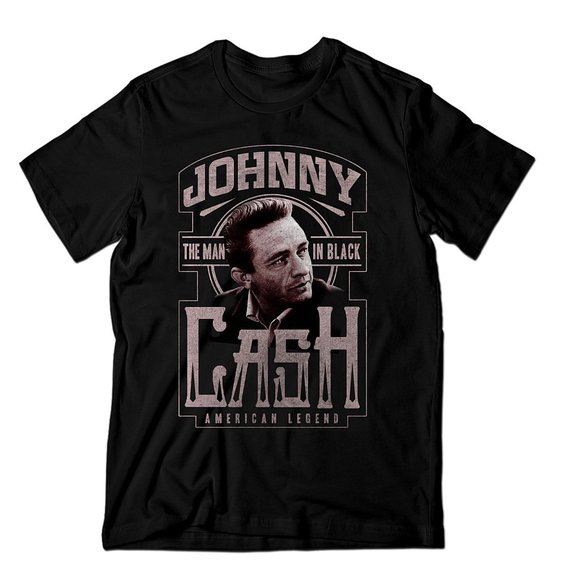 Johnny Cash MIB American Legend country rock cotton Official T-Shirt M NWT - Picture 2 of 3